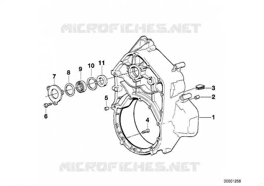 Carter intermediaire BMW Motorrad BMW Motorrad K 1200 1997 4 cyl. 4 soup.  K589 (0545,0555)