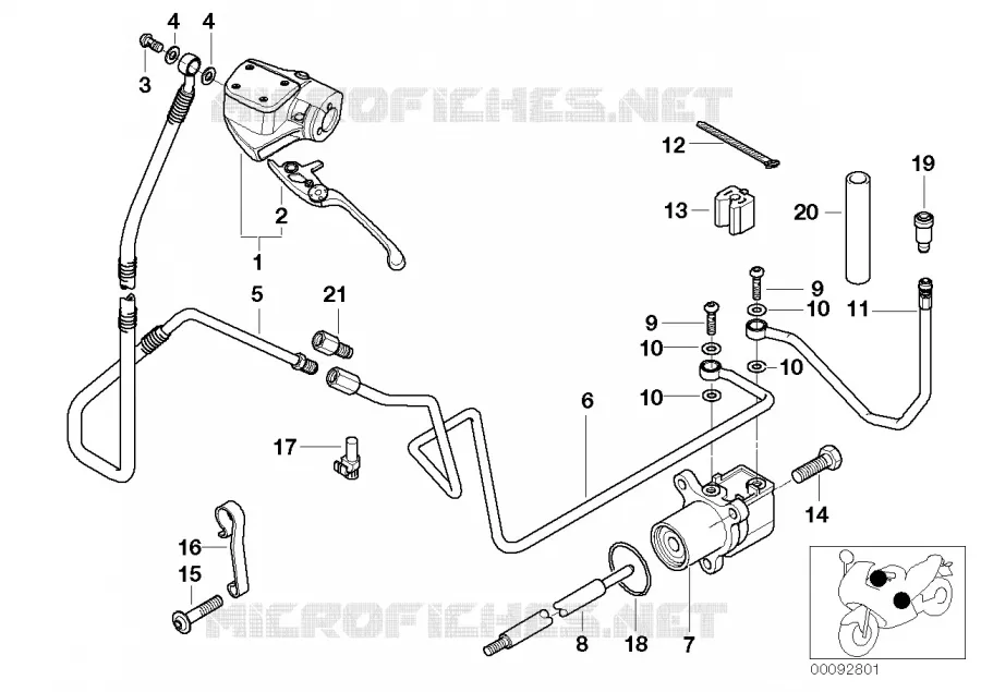 Commande dembrayage BMW Motorrad BMW Motorrad R 1200 1996 4V  259C (0424,0434)