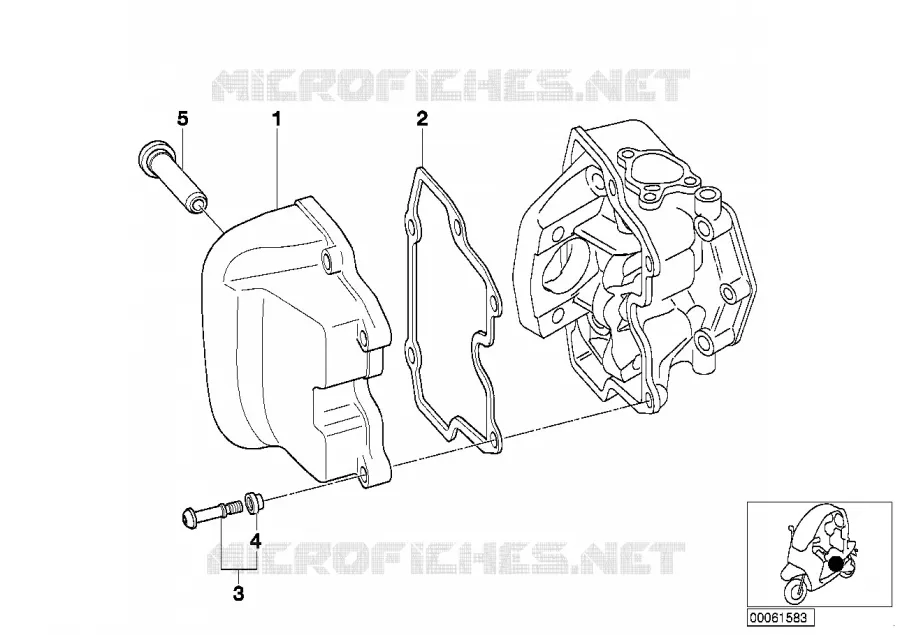 Couvre culasse BMW Motorrad BMW Motorrad C1 2000 C1  C1 200 (0192)