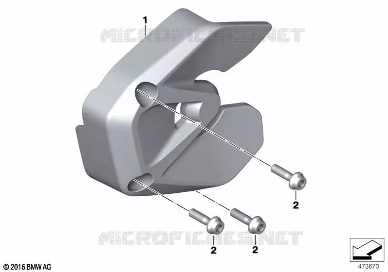Couvre-pignon BMW Motorrad BMW Motorrad G 310 2020 G310  K02 0G31