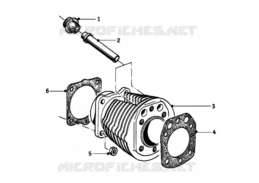 Cylindre BMW Motorrad BMW Motorrad Classic R 50 1960 Boxer (-69)  R50