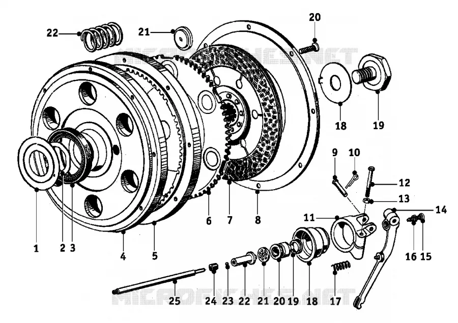 Disque dembrayage BMW Motorrad BMW Motorrad Classic R 67 1952 Boxer (-55)  R67