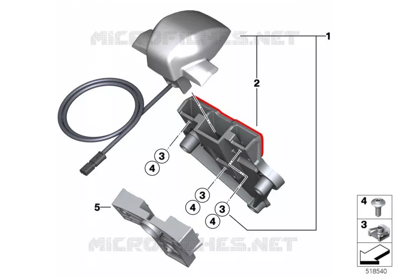 Éclairage de plaque LED BMW Motorrad BMW Motorrad R 18 2021 R18  K35 0L31