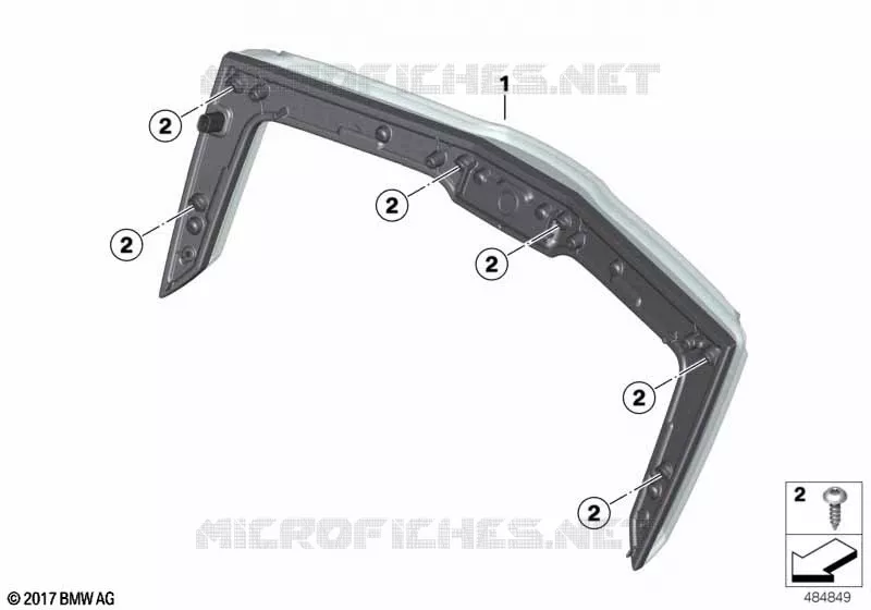 Feu arrière de topcase BMW Motorrad BMW Motorrad K 1600 2021 K1600  K61 0F61
