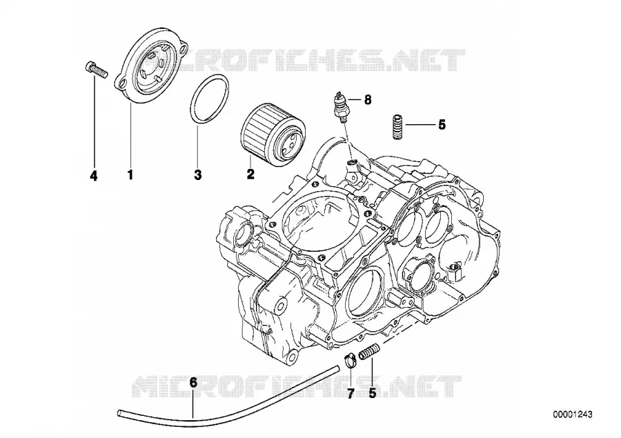 Filtre à huile BMW Motorrad BMW Motorrad F 650 1996   E169 (0163,0168)