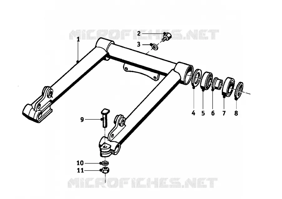 Fourche oscillante de roue avant BMW Motorrad BMW Motorrad Classic R 69 1960 Boxer (-69)  R69
