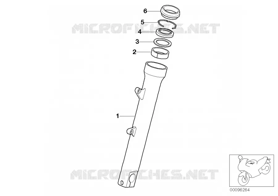 Fourche telesc.-tube coulissant BMW Motorrad BMW Motorrad F 650 2003   K14 (0177,0187)