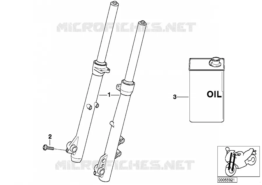 Fourche telescopique BMW Motorrad BMW Motorrad F 800 2004 K7x  K71 (0216,0226)