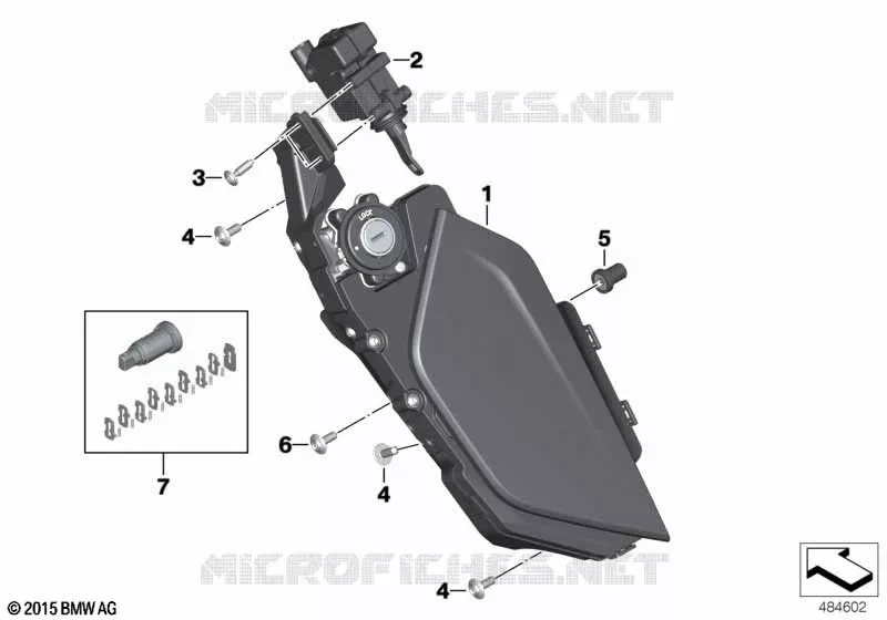 Fourre-tout gauche BMW Motorrad BMW Motorrad K 1600 2021 K1600  K61 0F61