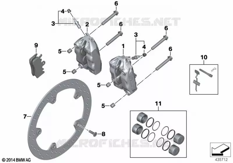 Frein de roue avant BMW Motorrad BMW Motorrad F 900 2019 F900  K84 0K21