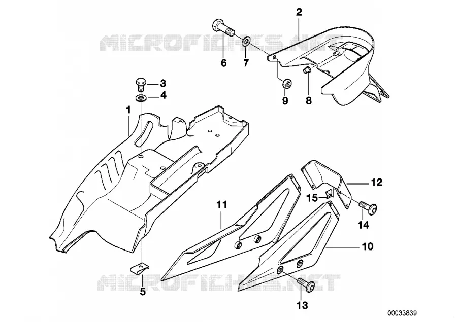 Garde-boue arrière BMW Motorrad BMW Motorrad F 650 1996   E169 (0162)