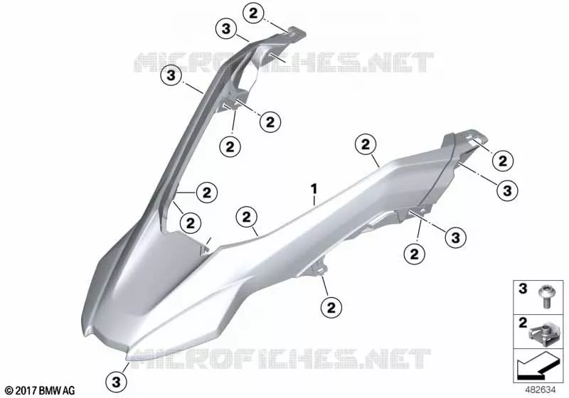 Garde-boue avant BMW Motorrad BMW Motorrad G 310 2020 G310  K02 0G31