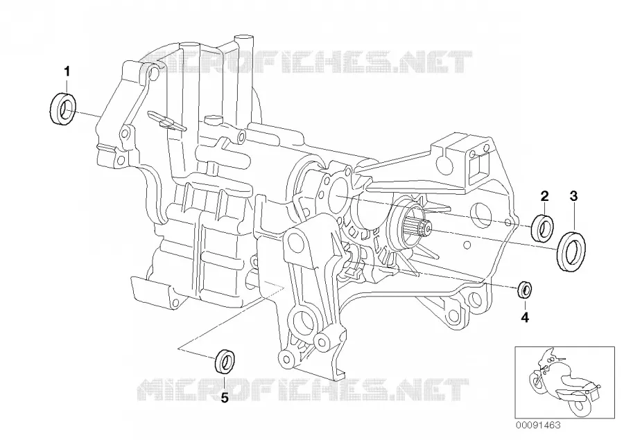 Joint darbre de boite de vitesses BMW Motorrad BMW Motorrad R 1150 2000 4V  R22 (0419,0499)