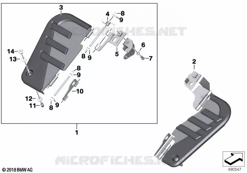 Marchepied avant BMW Motorrad BMW Motorrad K 1600 2021 K1600  K61 0F61