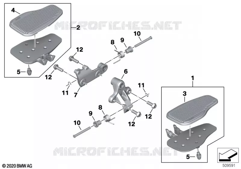 Marchepieds BMW Motorrad BMW Motorrad R 18 2023 R18  K34 0N61