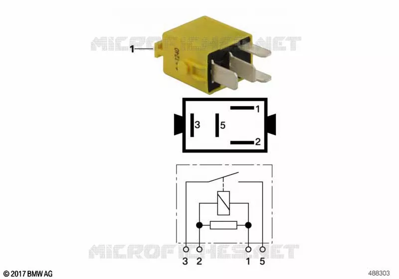 Minirelais travail jaune  BMW Motorrad BMW Motorrad R 1300 2023 R1300  KA1 0M21