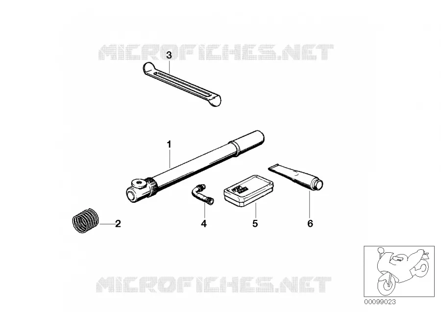 Necessaire de Raparation pour pneus BMW Motorrad BMW Motorrad Classic R 80 1977 2V (76-85)  R80