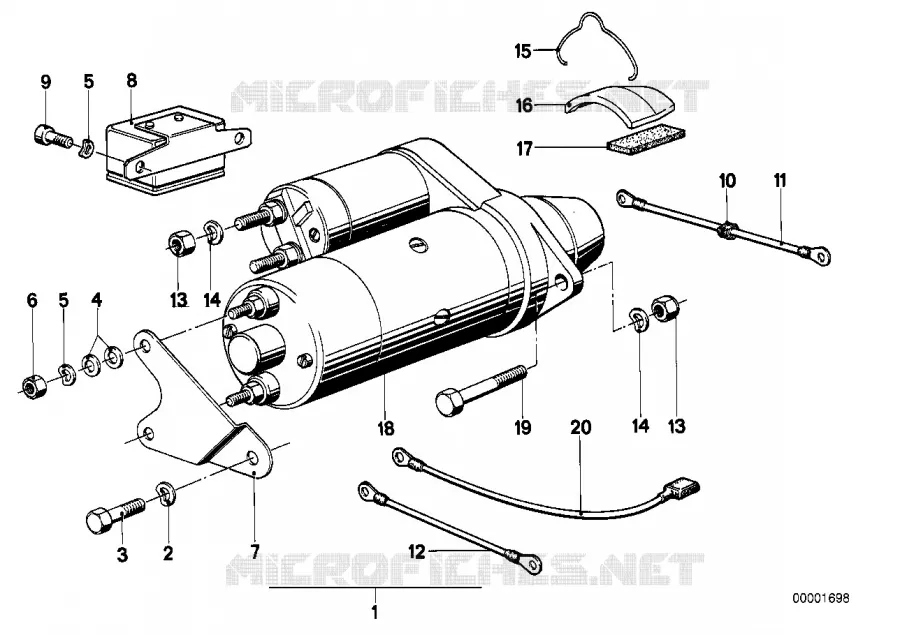Necessaire de demarreur BMW Motorrad BMW Motorrad Classic R 75 1974 Boxer (69-76)  R75
