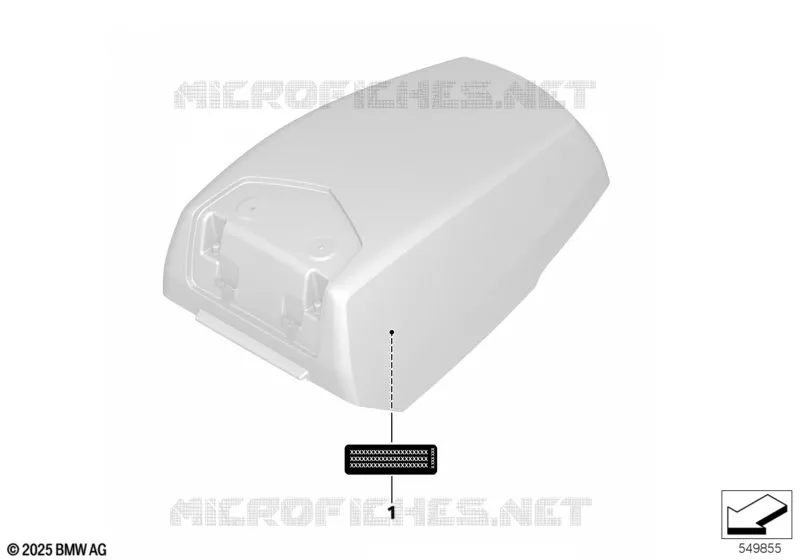 Panneau coffret émetteur-récepteur radio  BMW Motorrad BMW Motorrad R 1300 2025 R1300  KA3 0M41