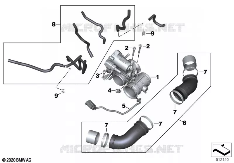 Papillon avec actionnement BMW Motorrad BMW Motorrad R 18 2021 R18  K35 0L31