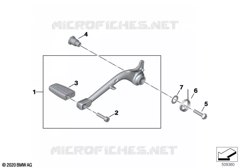 Pédale de frein BMW Motorrad BMW Motorrad R 18 2023 R18  K34 0N61