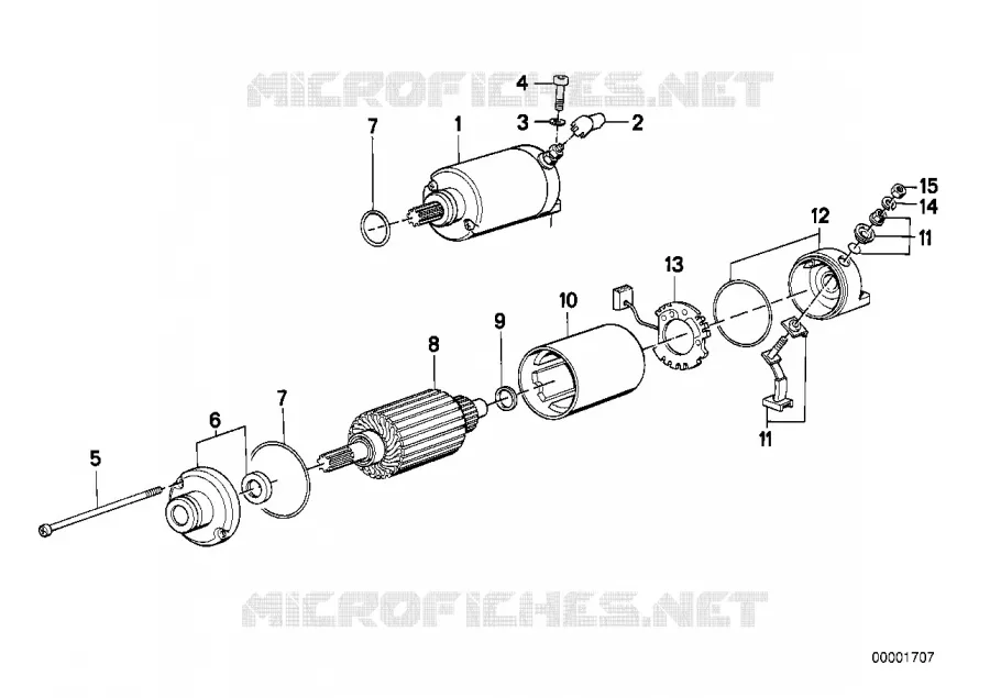 Pièces détachées démarreur BMW Motorrad BMW Motorrad Classic K 75 1985 3 cyl.  K569 (0563,0572)