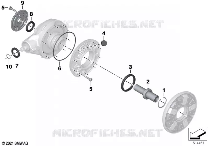 Pièces détachées renvoi d’angle BMW Motorrad BMW Motorrad R 18 2021 R18  K35 0L31