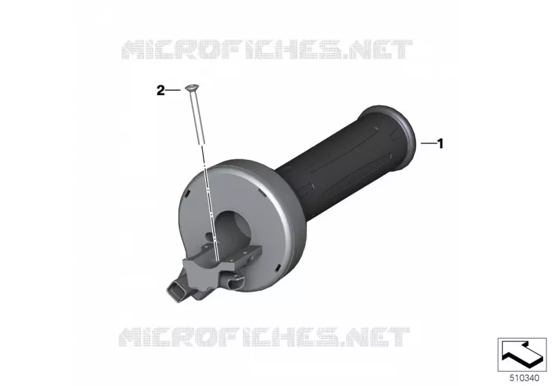Poignée des gaz E chauffée  BMW Motorrad BMW Motorrad R 1300 2023 R1300  KA1 0M21
