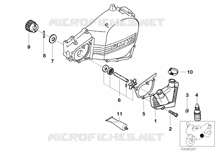 Pompe de liquide de refroidissement BMW Motorrad BMW Motorrad F 650 2000   K14 (0174,0184)