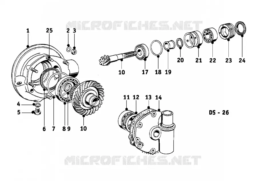 Pont arrière BMW Motorrad BMW Motorrad Classic R 25 1953 1-Cyl. (-56)  R25