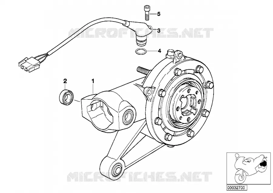 Pont arrière BMW Motorrad BMW Motorrad R 1150 2002 4V  R28 (0308,0318)
