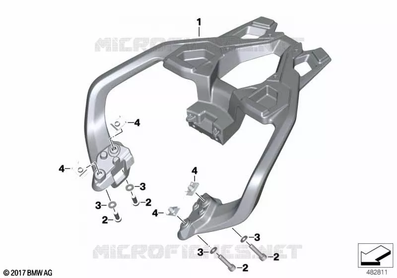 Porte-bagages BMW Motorrad BMW Motorrad G 310 2020 G310  K02 0G31