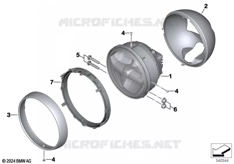 Projecteur BMW Motorrad BMW Motorrad R 18 2020 R18  K34 0L21