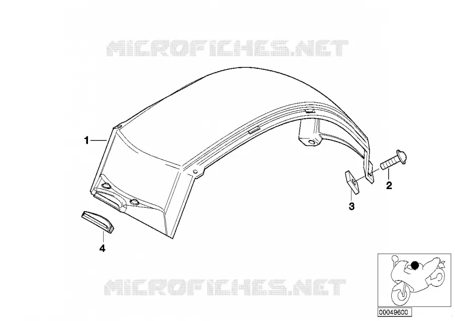 Recouvrement de réservoir BMW Motorrad BMW Motorrad F 650 1999   R13 (0172,0182)