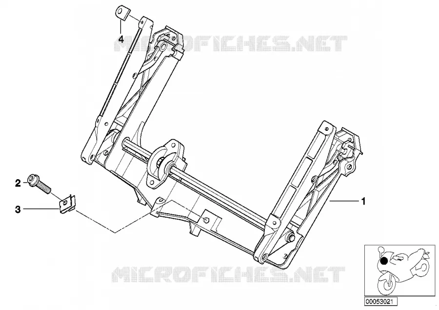 Reglage de pare-brise BMW Motorrad BMW Motorrad K 1200 1997 4 cyl. 4 soup.  K589 (0545,0555)