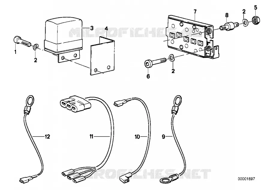 Regulateur alternateur, plaque diodes BMW Motorrad BMW Motorrad Classic R 75 1974 Boxer (69-76)  R75