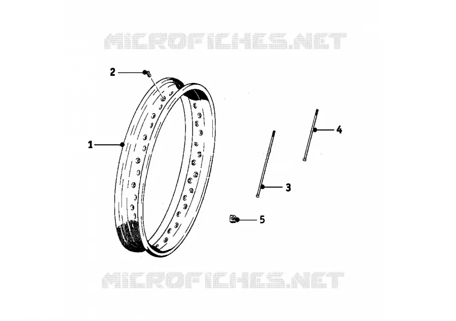 Roue à rayons BMW Motorrad BMW Motorrad Classic R 25 1953 1-Cyl. (-56)  R25