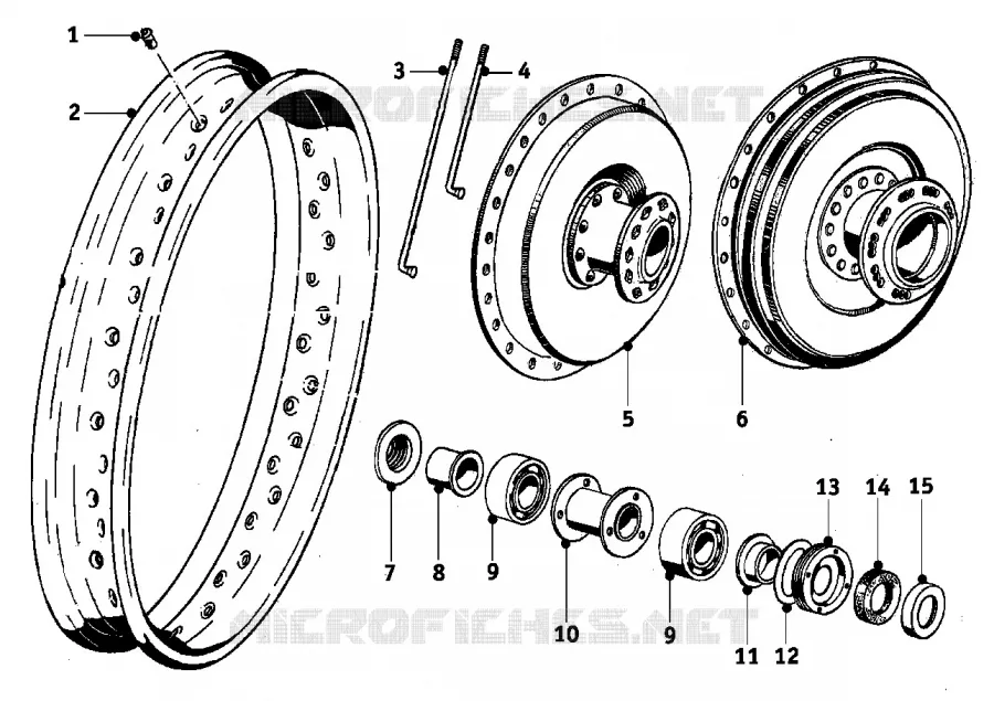 Roue à rayons BMW Motorrad BMW Motorrad Classic R 67 1952 Boxer (-55)  R67