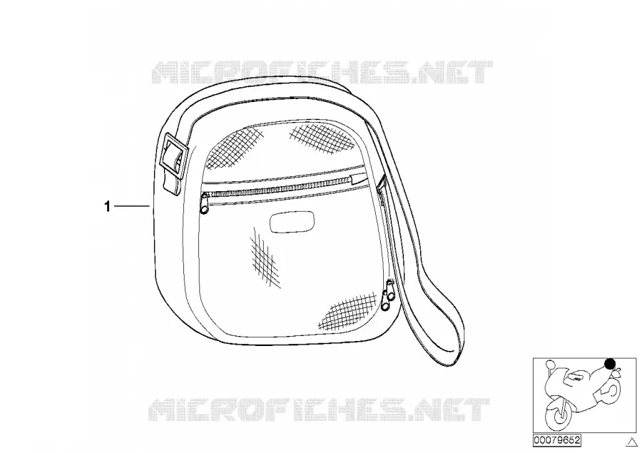 Sacoche Top-case 31l BMW Motorrad BMW Motorrad F 650 2003   R13 (0176,0186)