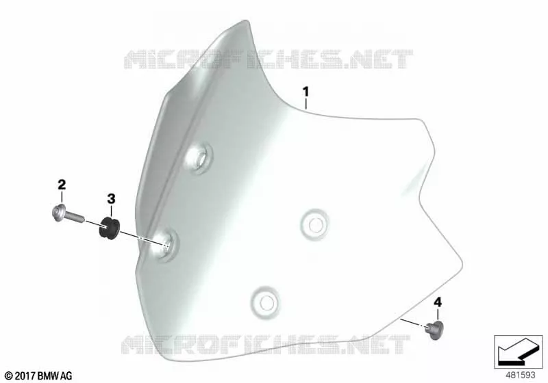 Saute-vent BMW Motorrad BMW Motorrad G 310 2020 G310  K02 0G31