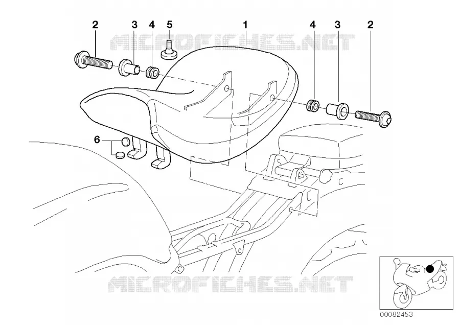 Selle moto BMW Motorrad BMW Motorrad R 1200 2002 4V  259C (0309,0319)
