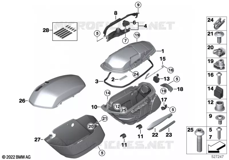 Suitcase BMW Motorrad BMW Motorrad R 18 2023 R18  K34 0N61