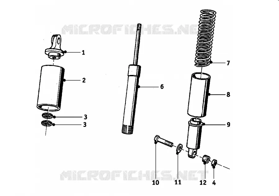 Suspension de fourche BMW Motorrad BMW Motorrad Classic R 69 1960 Boxer (-69)  R69