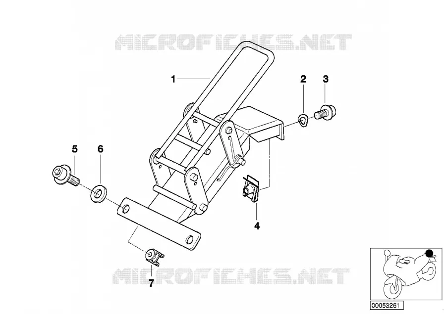 VERROUILLAGE SELLE p boit.téléph./radio BMW Motorrad BMW Motorrad R 1100 1994 4V  259 (0413,0418)