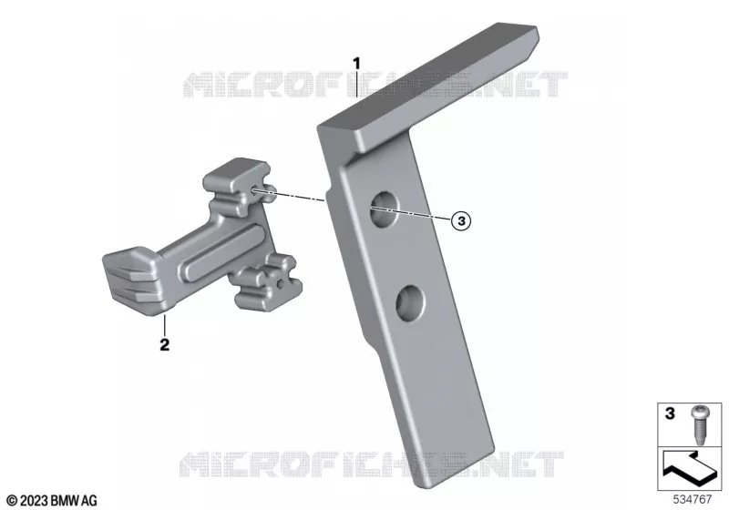 Verrouillage support préparation navigation BMW Motorrad BMW Motorrad R 1250 2020 R1250  K51 0M11