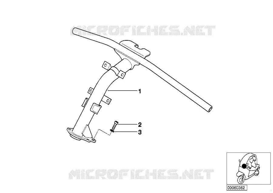 guidon BMW Motorrad BMW Motorrad C1 2000 C1  C1 200 (0192)