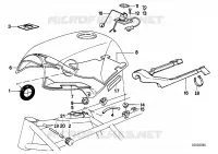 Reservoir de carburant/pieces de montage Alimentation en carburant K 75 bmw-moto 1989 3 cyl. 3970