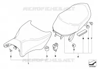 Selle pour BMW Motorrad K 1200 GT à partir de 2004