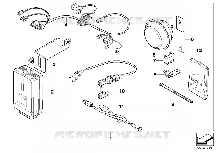 Alarme antivol BMW Motorrad BMW Motorrad F 650 1996   E169 (0162)