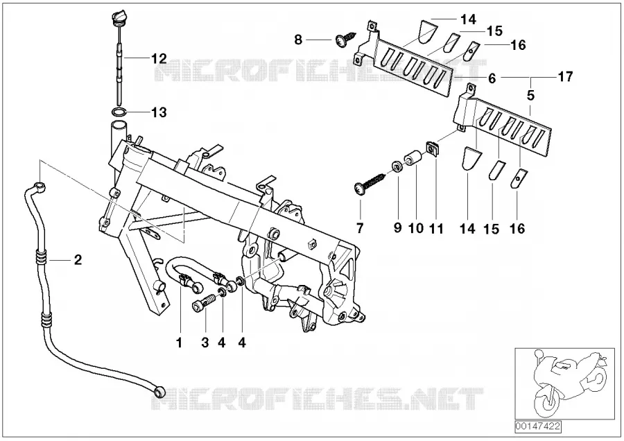 Alimentat.dhuile, tuyaux BMW Motorrad BMW Motorrad F 650 2003   K14 (0177,0187)